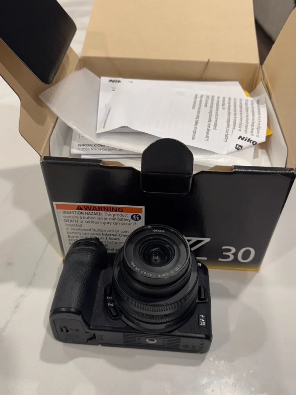 Nikon Z30 DX 16-50 Kit Box - Black with Yellow Logo